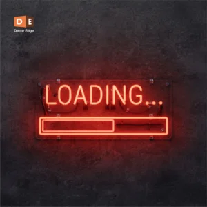 Loading Bar Neon Sign Red Loading Bar Neon LED Sign for gaming room wall decor | Decor Edge