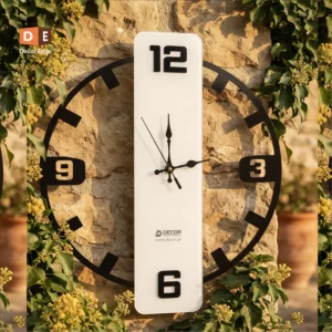 Modern Minimalist 3D Wall Clock – Premium Cut-Out Numeral Design | Decor Edge