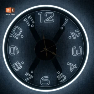 Modern Illuminated Halo Wall Clock