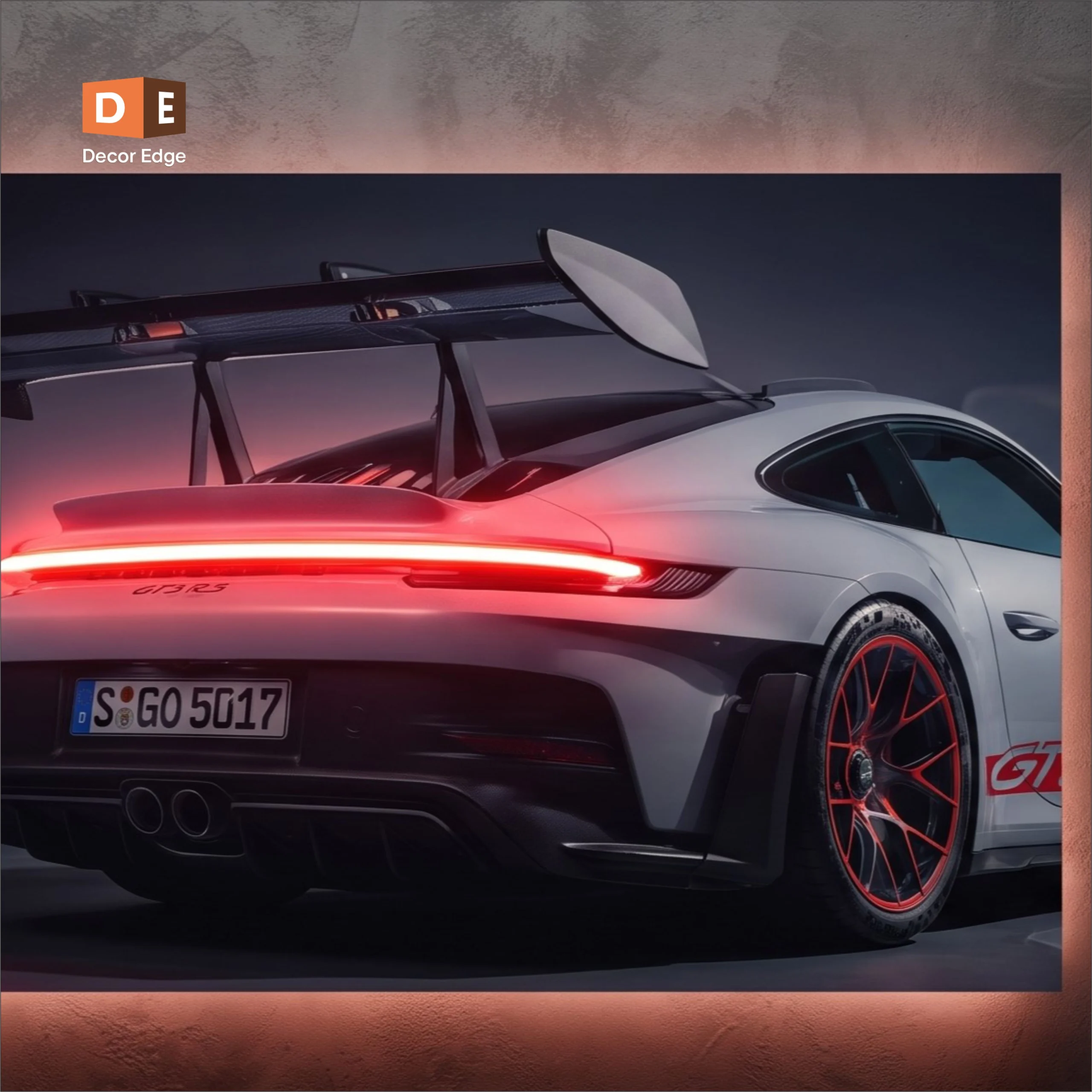 Sports Car Wall Art – Premium Handcrafted Canvas Print | Decor Edge 5-Piece Racing Wall Décor Set
