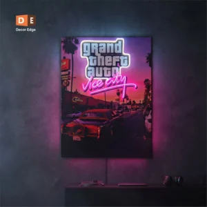 Grand Theft Auto Vice City LED Neon Poster light UV