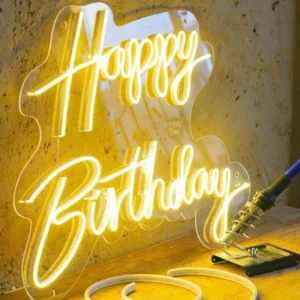 Custom Happy Birthday Neon Sign