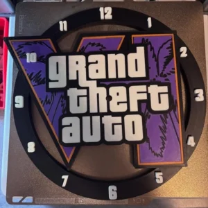 GTA Edition wall clock – Premium Handcrafted Gaming Timepiece | Decor Edge Custom Collection